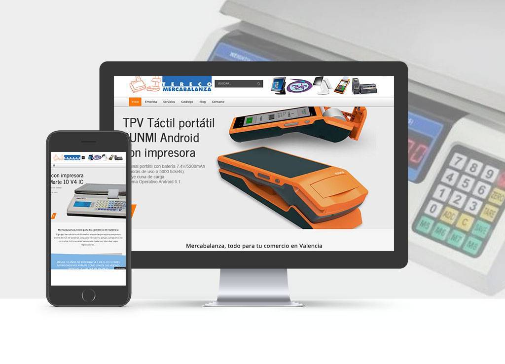 Diseño de página web para Mercabalanza en Valencia - Estudio Diseño Málaga
