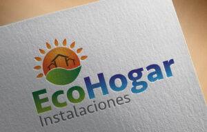 Logotipo EcoHogar Instalaciones - Estudio Diseño Málaga